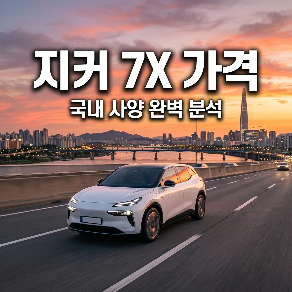 지커 7X 한국 가격 유출! 중국보다 비싼 이유와 국내 출시 사양 정보