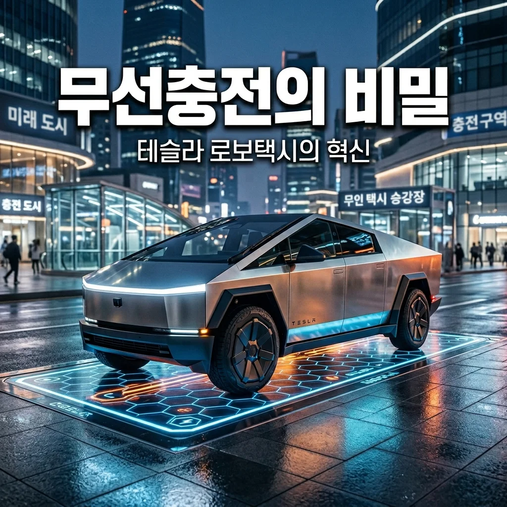 테슬라 로보택시 무선 충전 시스템의 비밀: 효율 90%의 충격적 진실