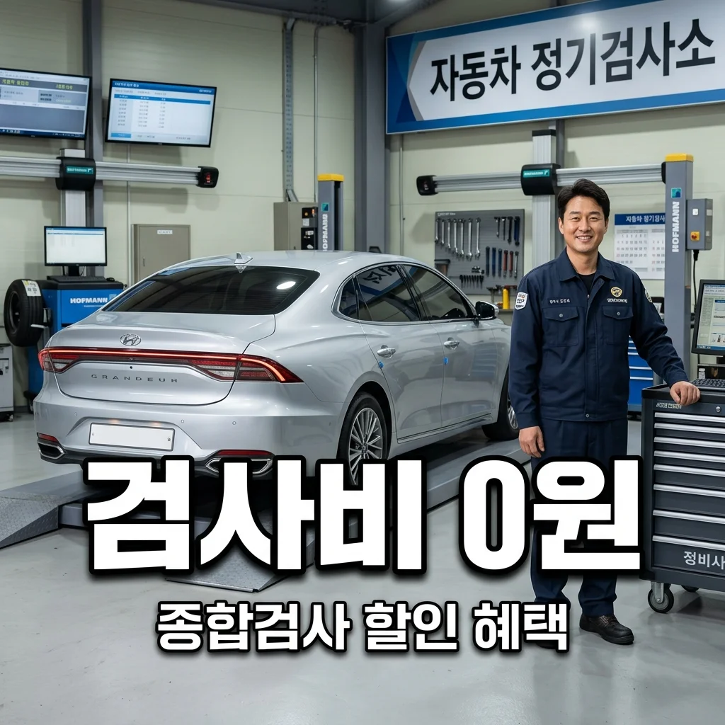 자동차 종합검사 비용 할인 받는 법! 최대 100% 면제 혜택 총정리