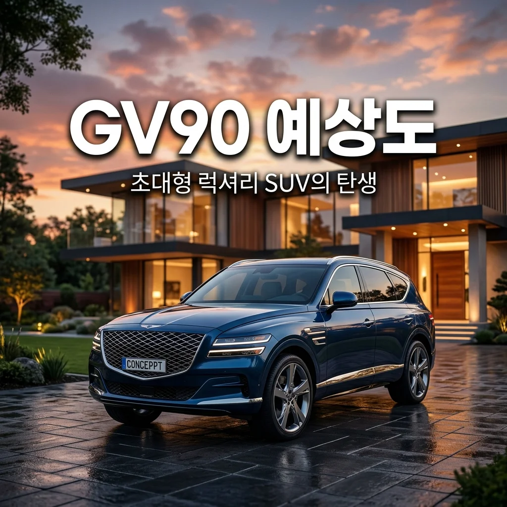회장님 지갑 여는 제네시스 초대형 럭셔리 SUV GV90 예상도 총정리