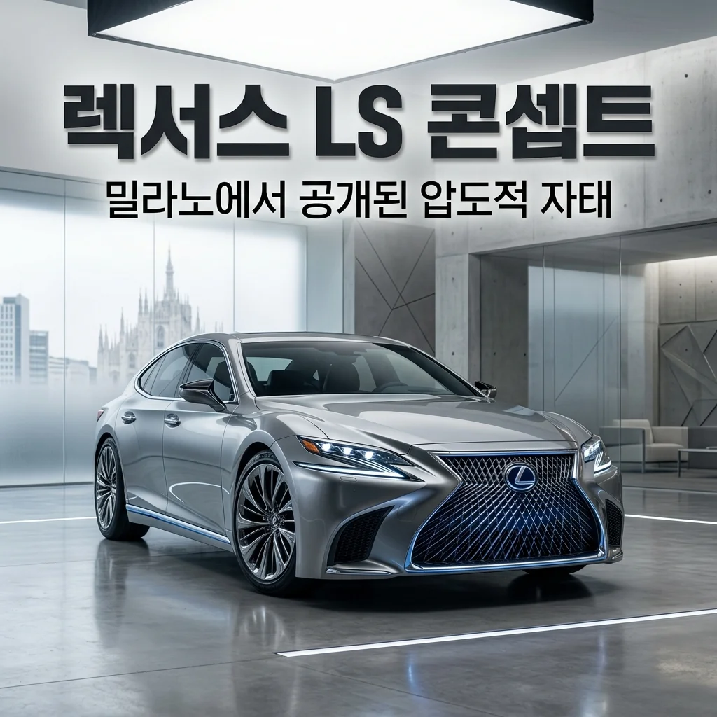 밀라노에서 베일 벗은 렉서스 LS 콘셉트카의 압도적 자태 분석