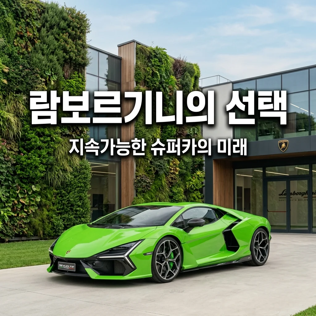 람보르기니가 친환경과 지역사회 지속가능성에 목숨 건 진짜 이유