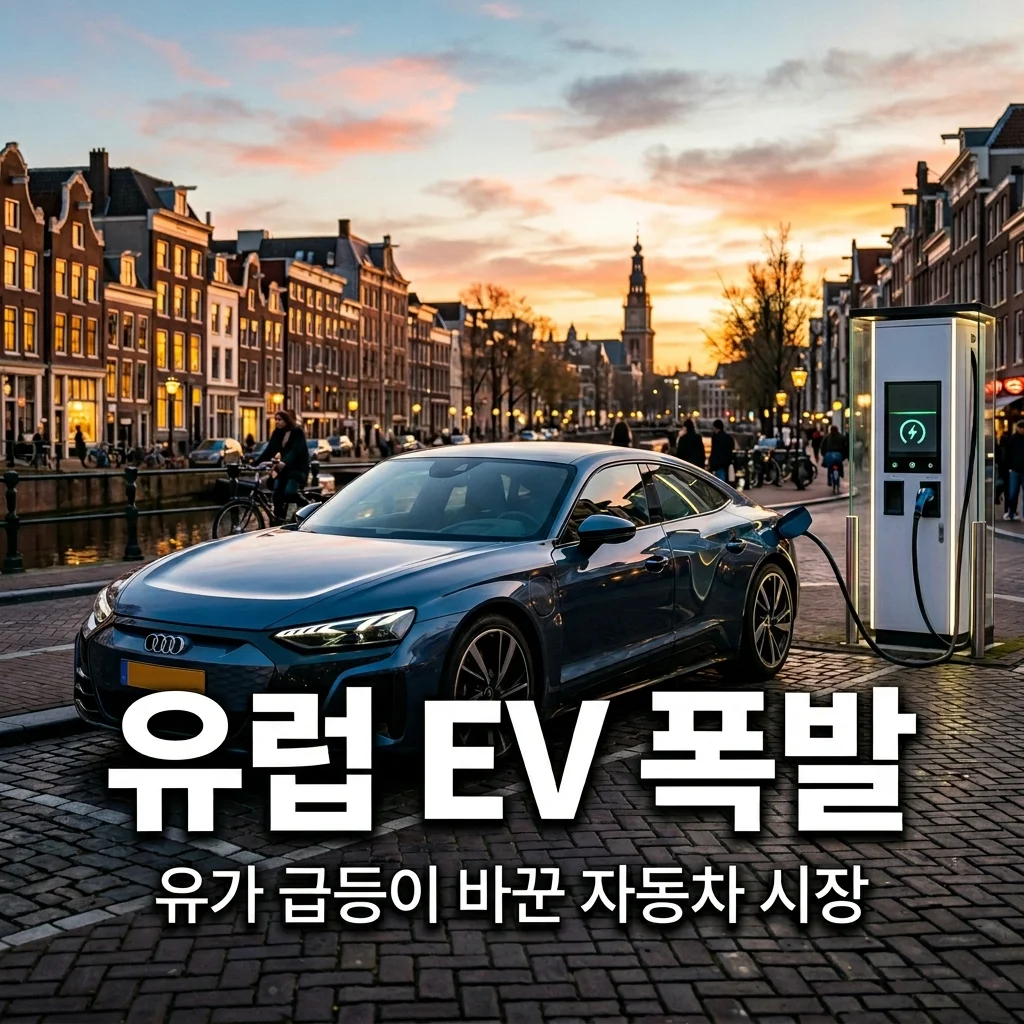 유럽 전기차 판매 51% 급증! 유가 급등이 불러온 자동차 시장의 대변혁