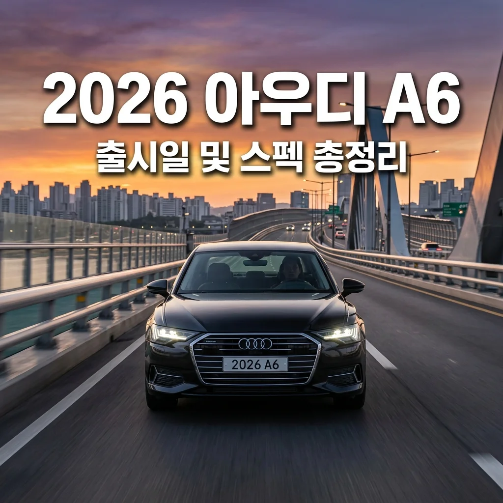 2026 아우디 A6 신형 세단 국내 출시일 및 스펙 가격 총정리