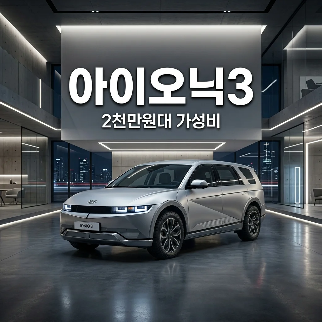 2천만 원대 가성비? 현대 아이오닉3 예상 디자인과 스펙 총정리