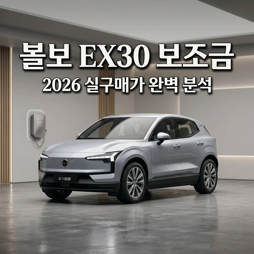2026 볼보 EX30 보조금 혜택 총정리: 실구매가 3천만 원대 가능할까?