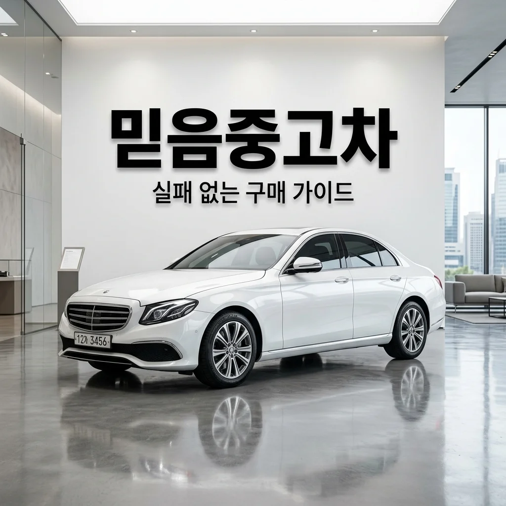 믿음중고차 고르는 법: 허위매물 피하고 무사고차 찾는 필수 체크리스트
