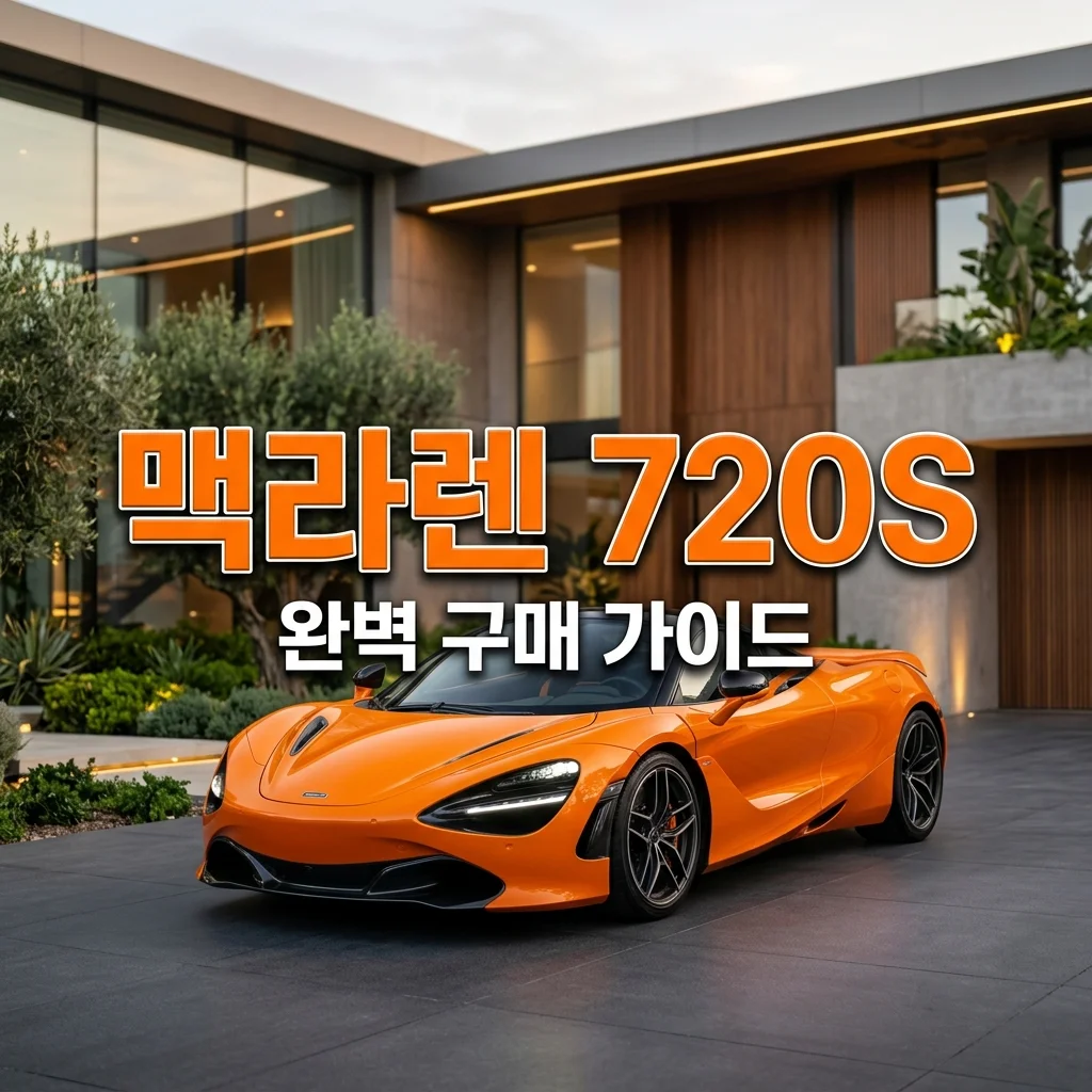 맥라렌 720S 가격부터 유지비까지, 중고 구매 전 필수 체크리스트
