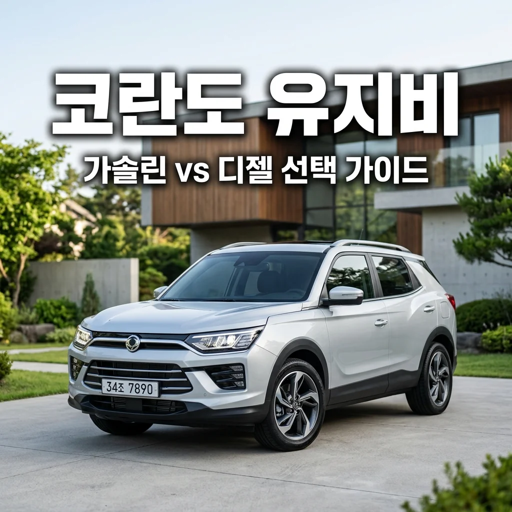 가성비 패밀리 SUV 코란도 가솔린 디젤 모델별 유지비 차이 완벽 비교