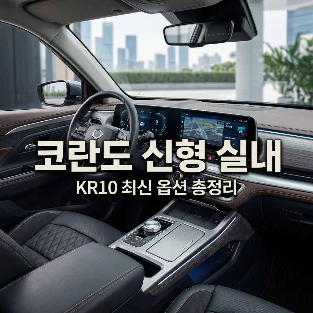 쌍용 부활 이끌 코란도 신형 실내 인테리어 및 최신 옵션 미리보기