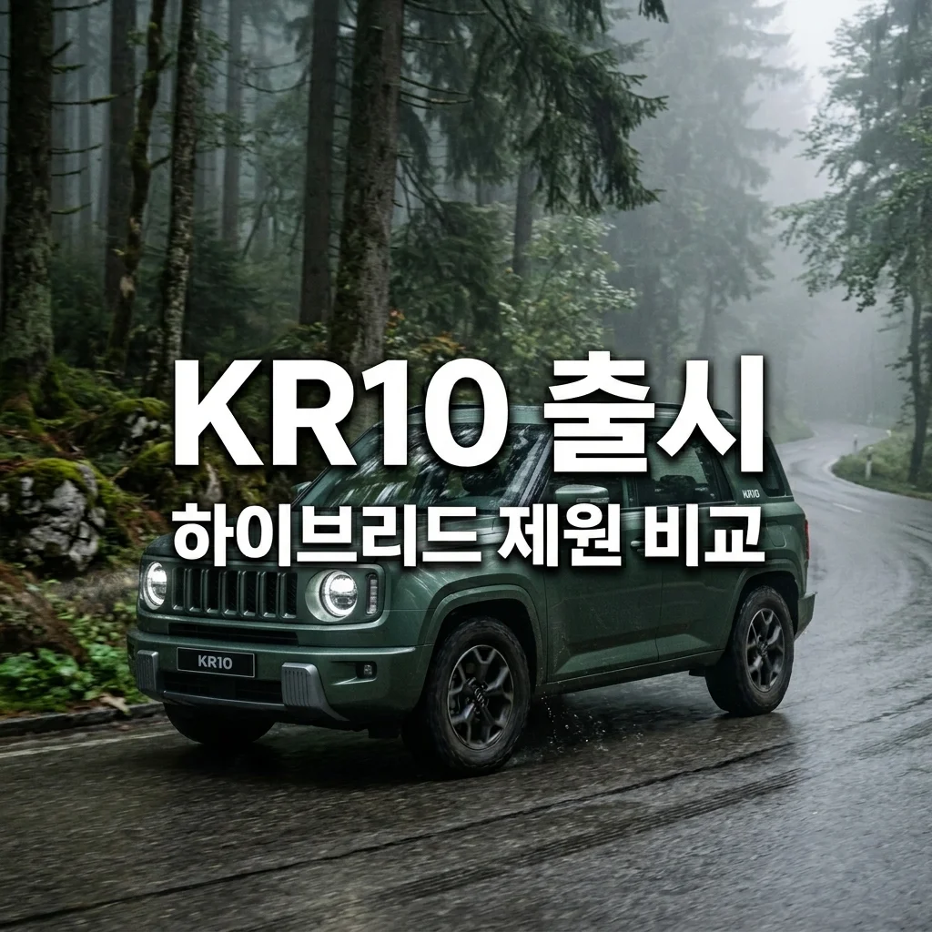 KGM 코란도 KR10 하이브리드 예상 가격 및 토레스와 제원 비교 완벽 정리