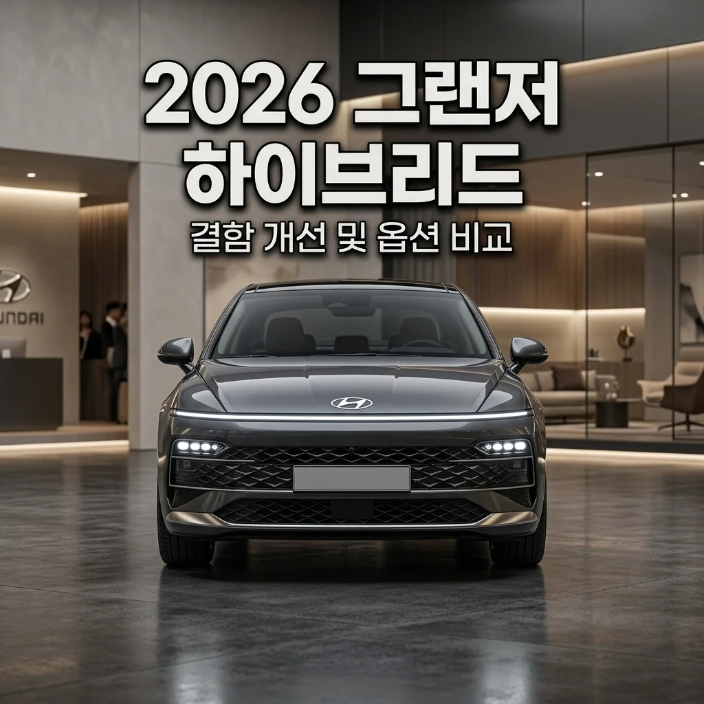 2026 그랜저 페이스리프트 하이브리드 결함 개선 및 옵션 차이 비교 총정리