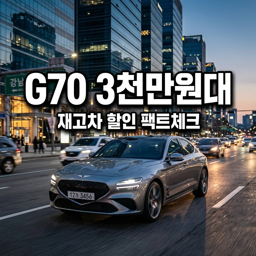 제네시스 G70 3천만원대 실구매 방법! 딜러사별 재고차 할인 조건 총정리