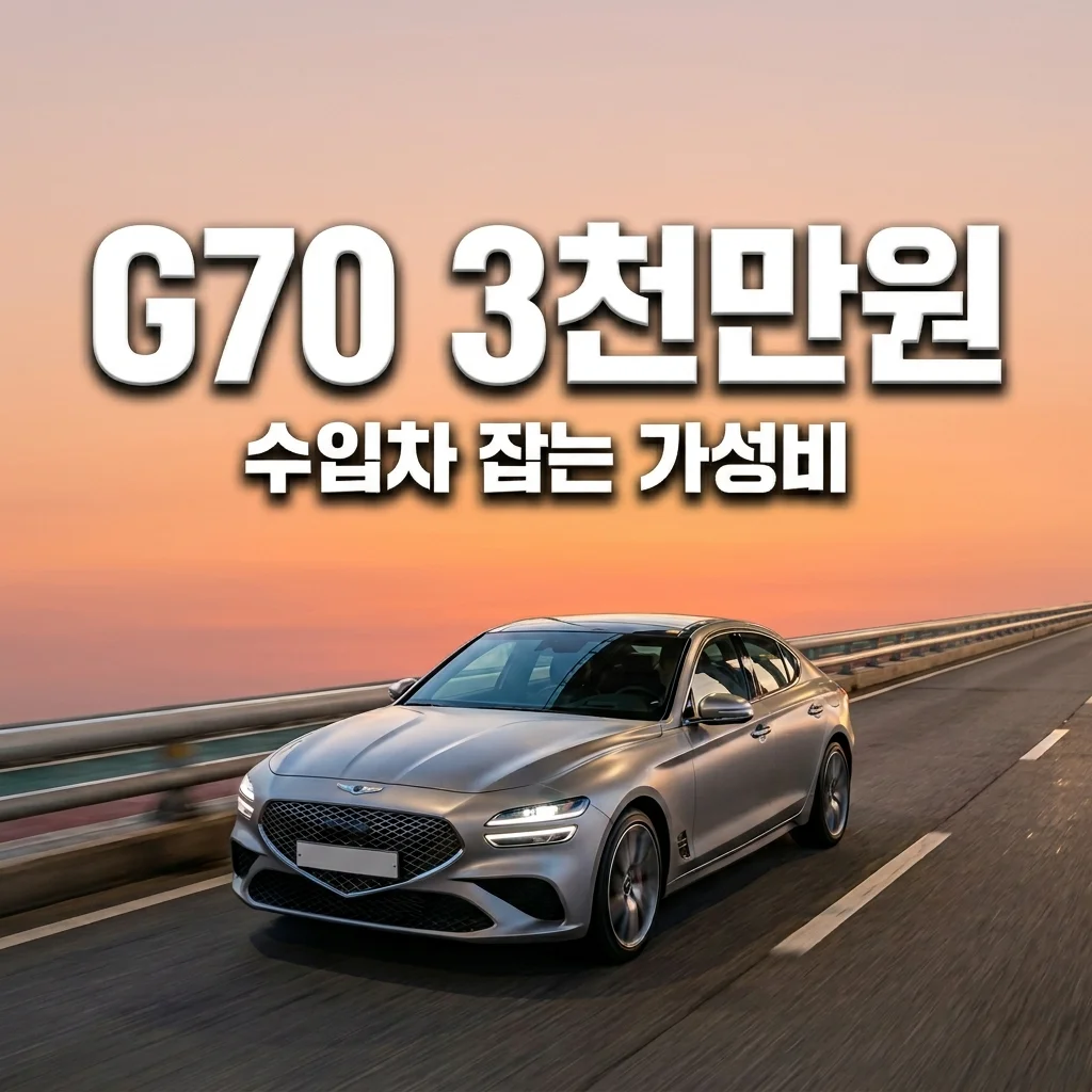 G70 3천만원대 구매 가이드! 가성비 수입차 잡는 가솔린 트림 옵션 추천