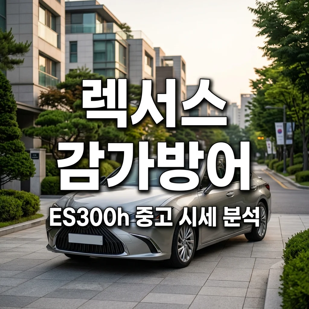 강남 쏘나타 렉서스 ES300h 중고차 감가 방어율 및 무사고 시세표 완벽 분석
