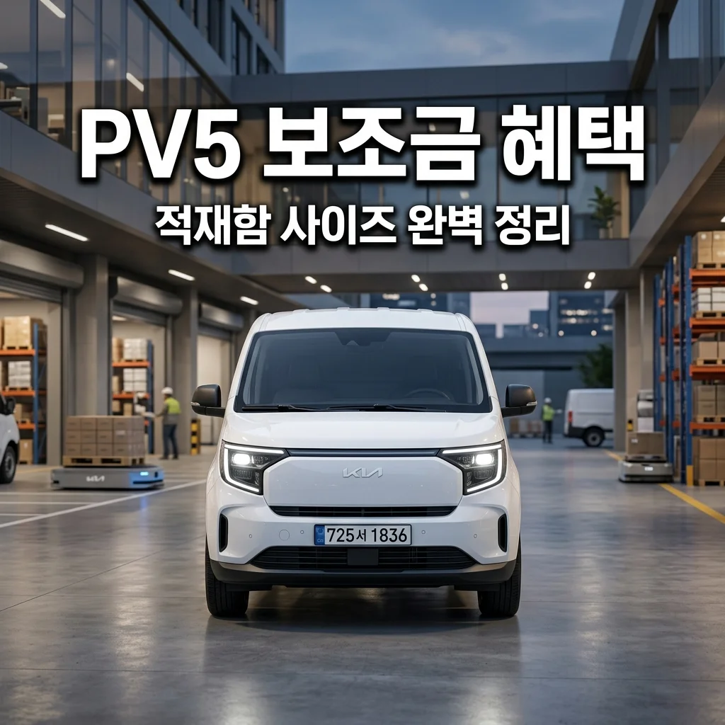 기아 PV5 보조금 혜택 및 적재함 사이즈: 소상공인 맞춤 완벽 정리