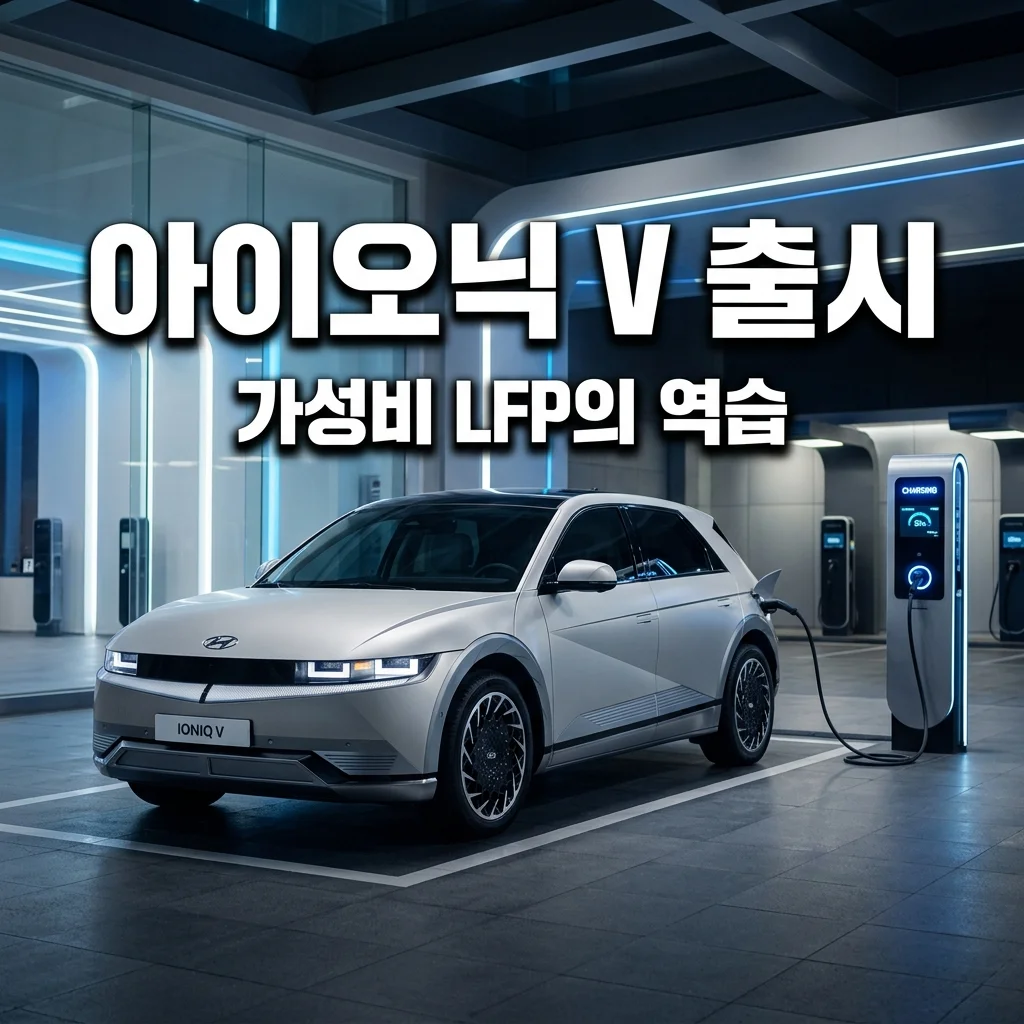 현대 아이오닉 V 가성비 LFP 배터리 탑재! 중국산 전기차 방어 전략 분석