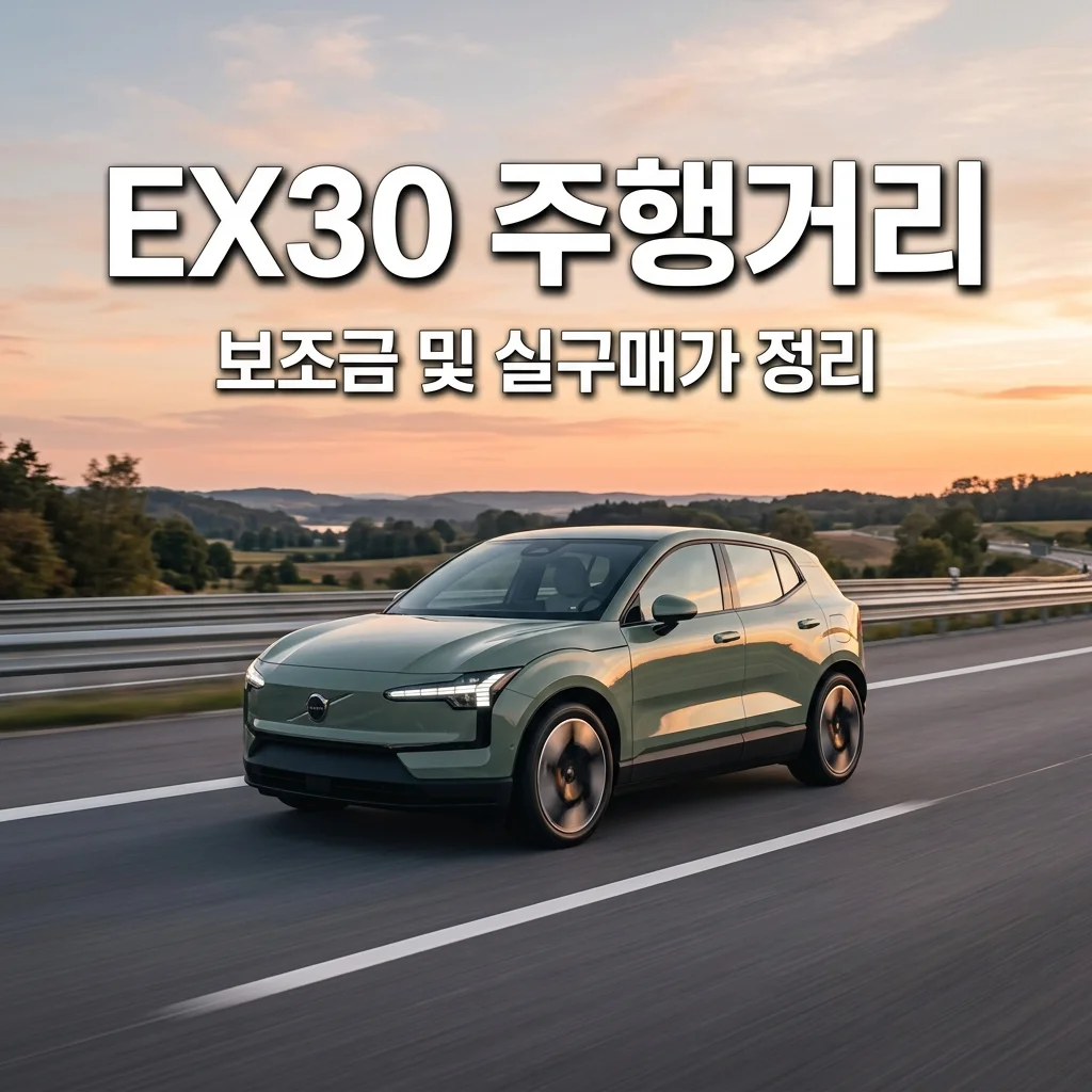 볼보 EX30 실제 주행거리 및 보조금 완벽 정리: 실구매가 얼마일까?