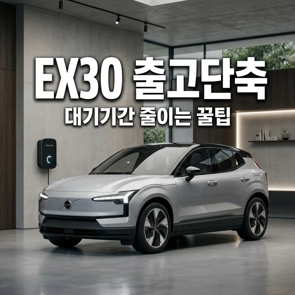 볼보 EX30 출고 대기기간 단축 비결! 빠른 인도 및 계약 취소 꿀팁
