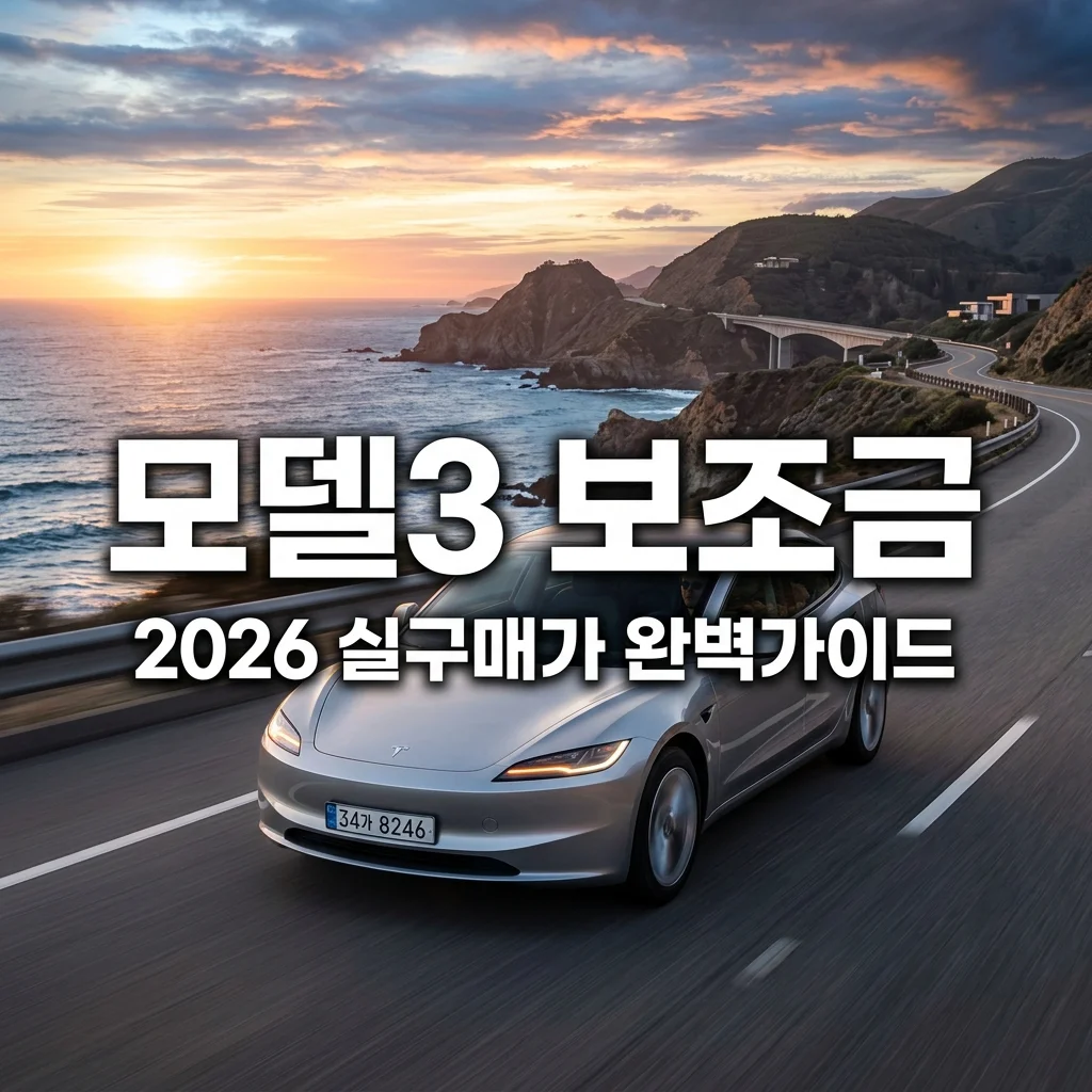 2026 테슬라 모델3 실구매가 총정리: 보조금 100% 받는 구매 타이밍