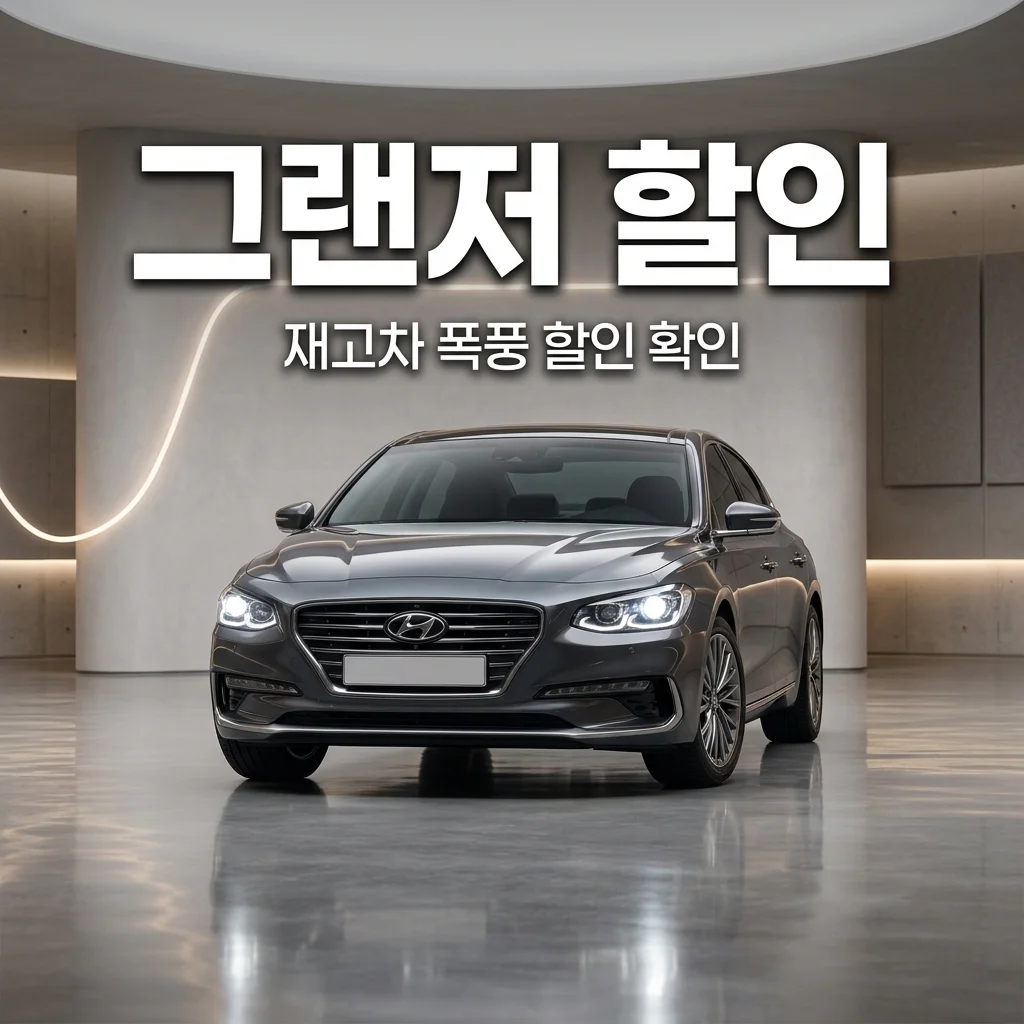현대 그랜저 2026 페이스리프트 출시 전 재고 할인 혜택 총정리