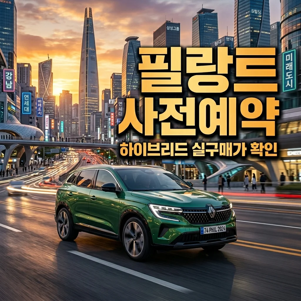 르노 필랑트 사전예약 일정 및 하이브리드 실구매가 혜택 총정리