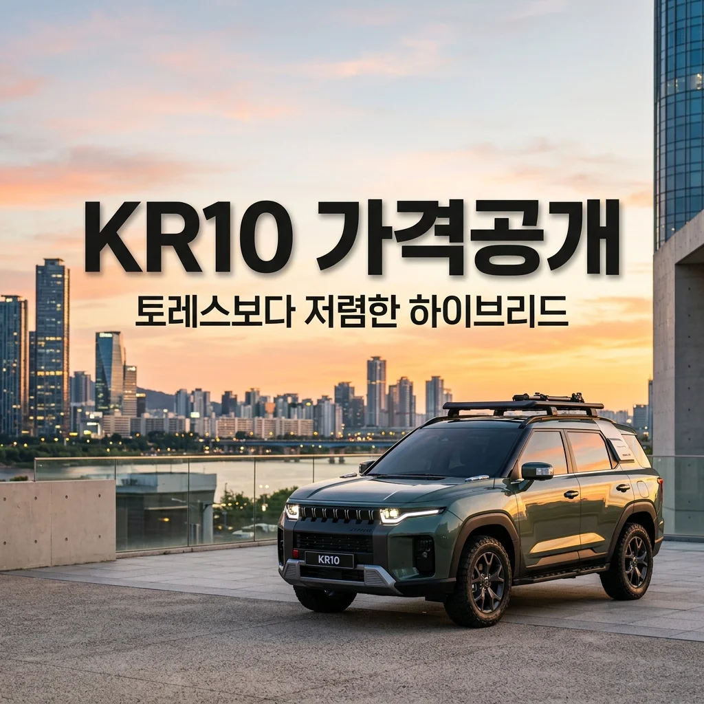 토레스보다 저렴한 KR10 가격표 분석! 가솔린 하이브리드 옵션 완벽 정리