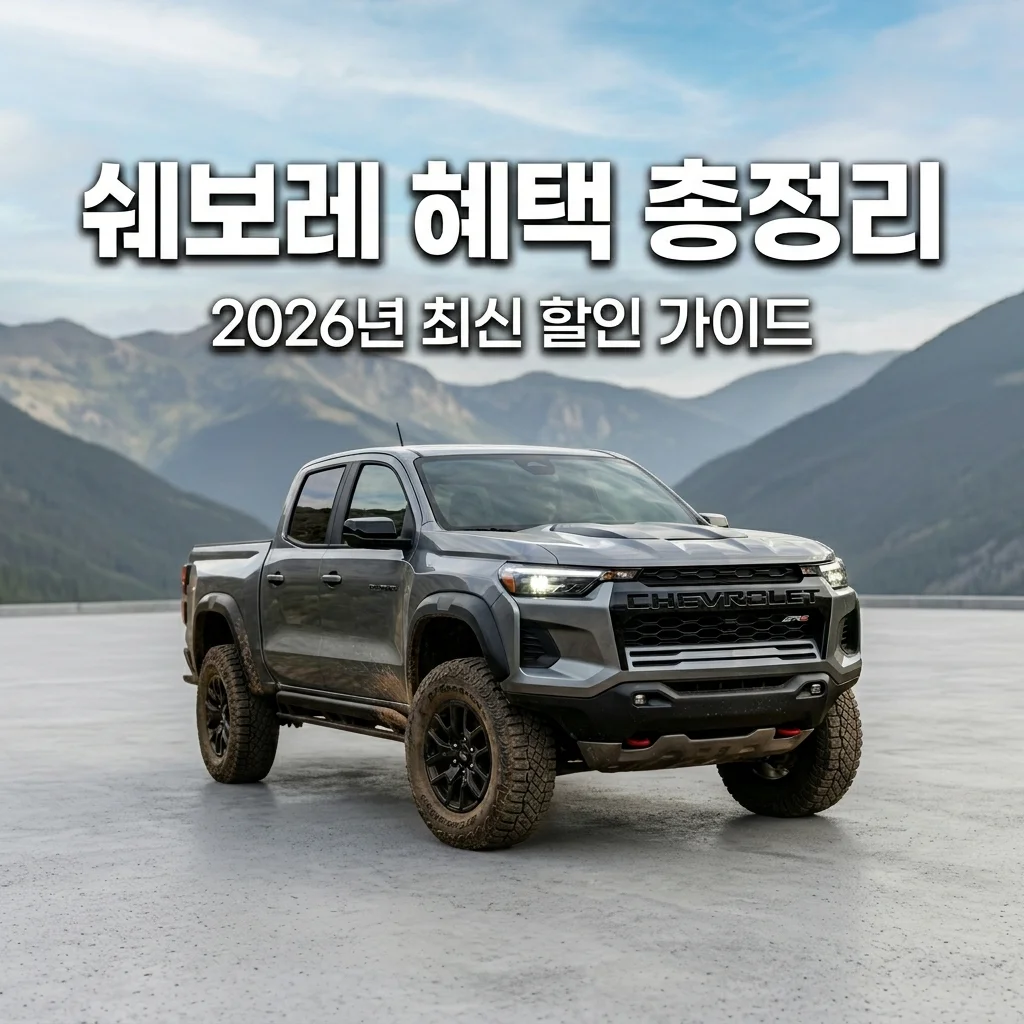 2026 쉐보레 신차 할인 프로모션 및 콜로라도 말리부 완벽 가이드
