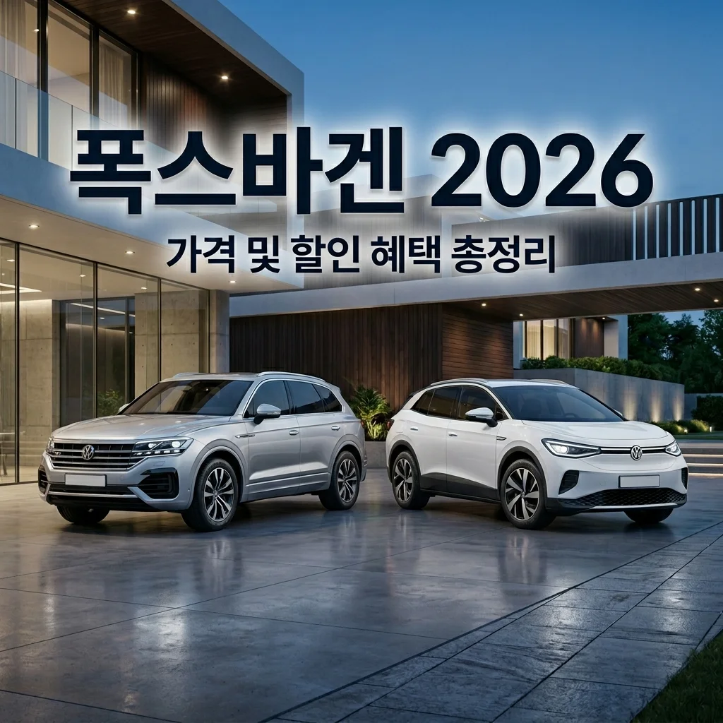 폭스바겐 2026 가격 할인 총정리: 투아렉부터 ID.4 전기차까지