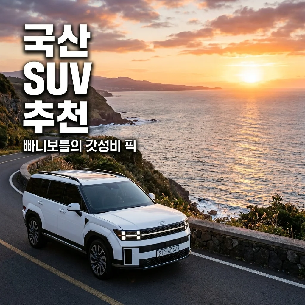 빠니보틀 추천 국산 SUV, 연비와 실용성 다 잡은 가성비 모델은?