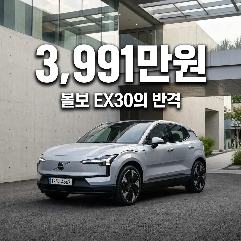 볼보 EX30 3,991만 원 SUV 실구매가 및 보조금 혜택 완벽 가이드
