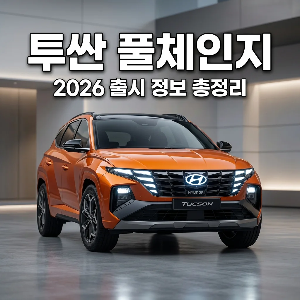 2026 투싼 풀체인지 출시일 디자인 예상도 총정리 (NX5)