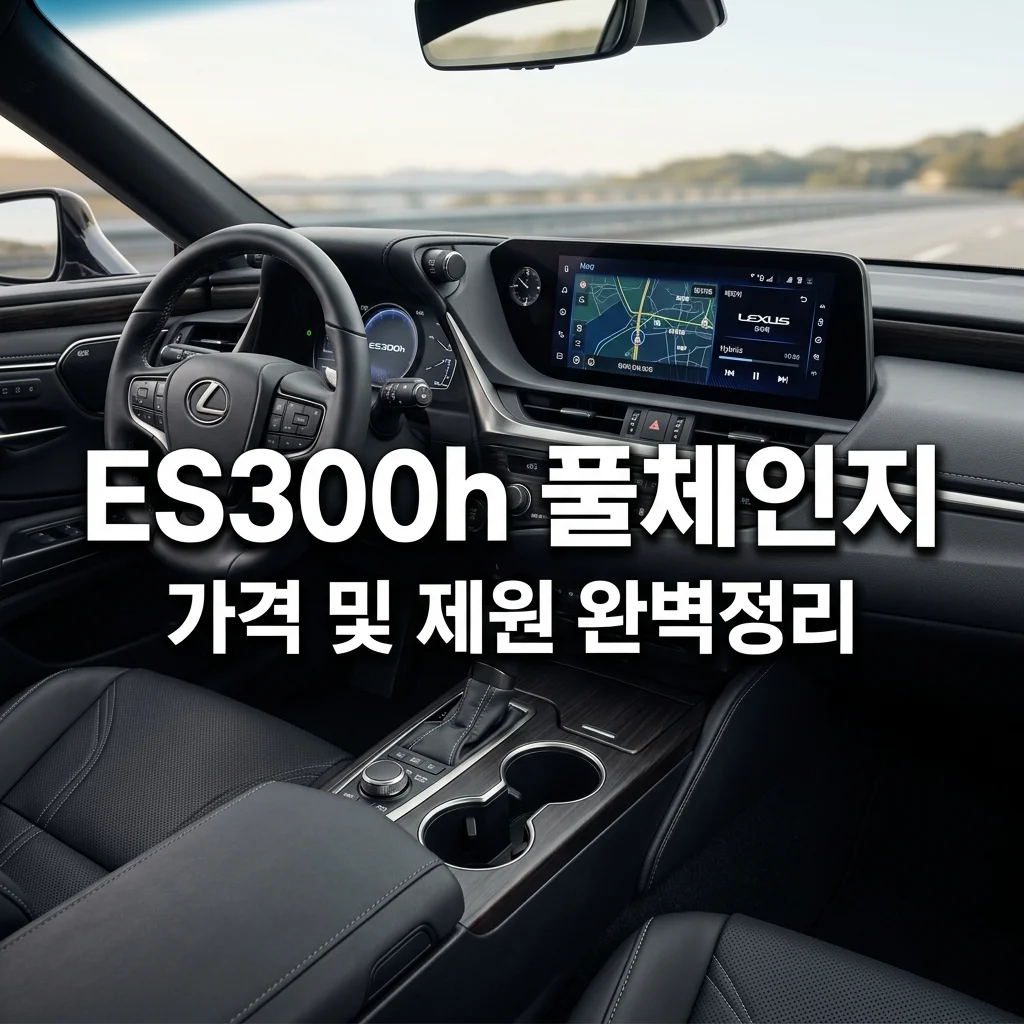 렉서스 es300h 풀체인지 가격 및 제원, 확 바뀐 실내 대형 디스플레이 총정리