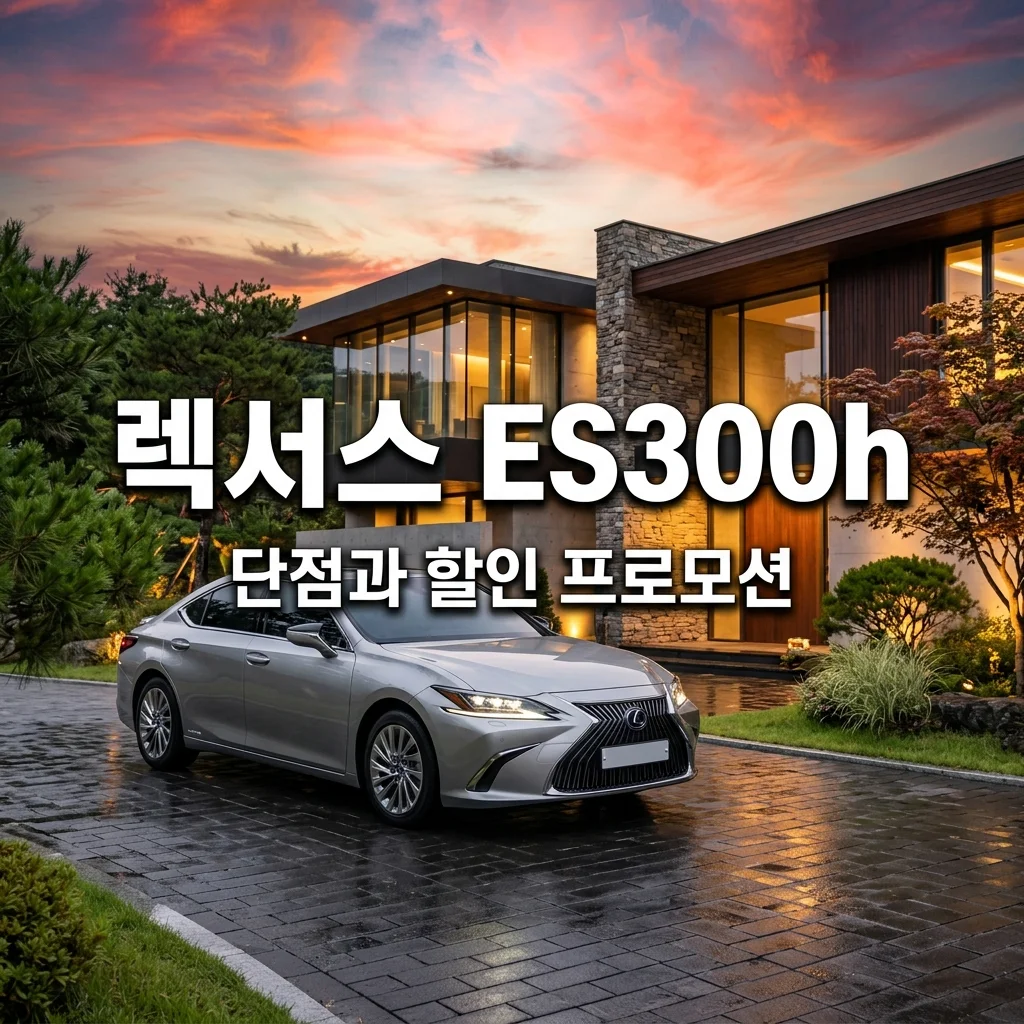 렉서스 es300h 단점과 유지비? 2026년 할인 프로모션 완벽 정리