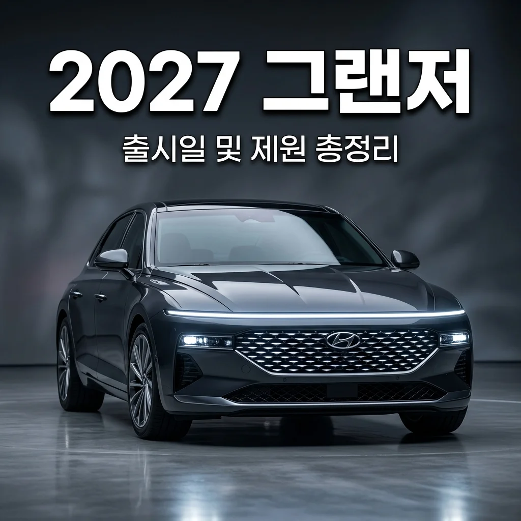 2027 더 뉴 그랜저 포토 공개! 제원 하이브리드 연비 출시일 총정리
