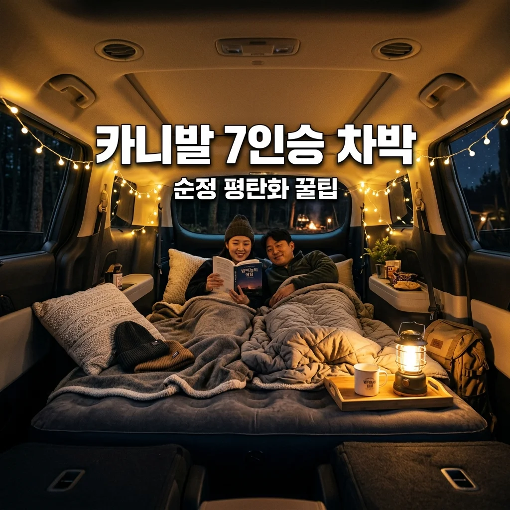 카니발 7인승 차박, 순정 평탄화 매트로 튜닝 없이 1박 2일 성공기