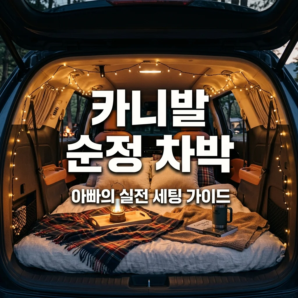 카니발 7인승 순정 차박 세팅법! 아빠가 정리한 필수 준비물과 꿀팁