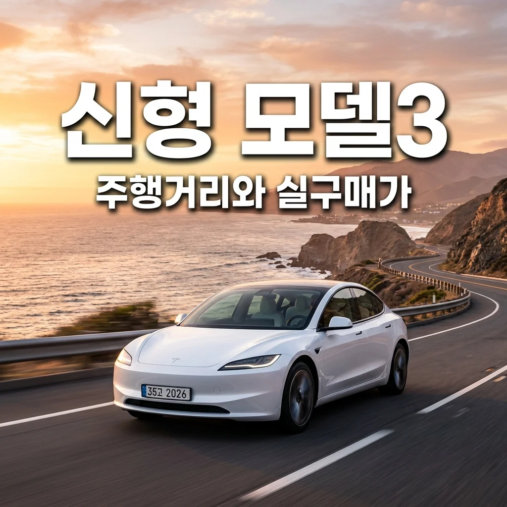 신형 테슬라 모델 3 출시! 주행 거리 향상 및 보조금 적용 실구매가 완벽 정리