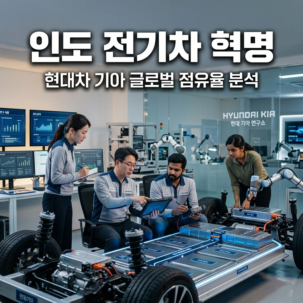 현대차 기아 인도 공대 협력! 전기차 핵심기술과 글로벌 점유율 분석