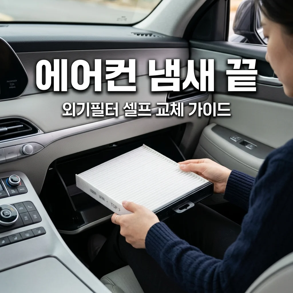 자동차 에어컨 냄새 해결! 외기필터 장착 및 셀프 교체 순서 완벽 가이드