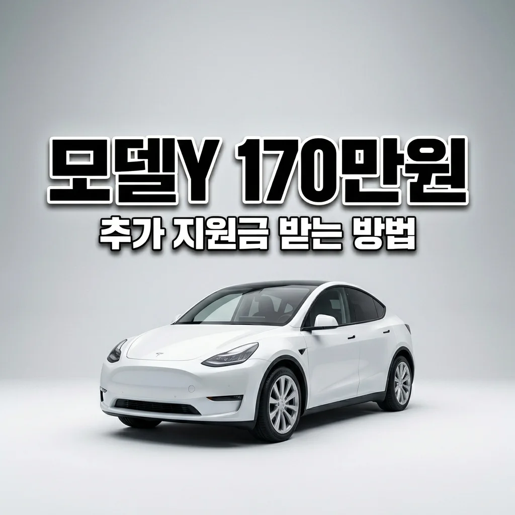 2026 테슬라 모델Y 보조금 외 170만 원 추가 지원금 받는 법 상세 조건