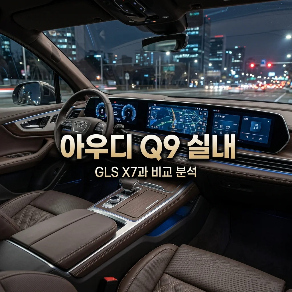 아우디 Q9 실내 크기 파노라마 디스플레이 리뷰 벤츠 GLS BMW X7 비교