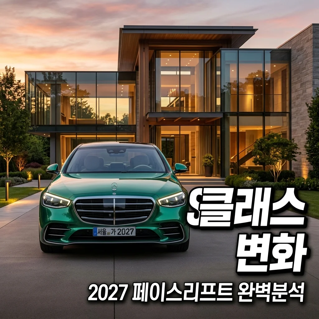2027 벤츠 S클래스 페이스리프트 예상도 및 하이브리드 연비 총정리