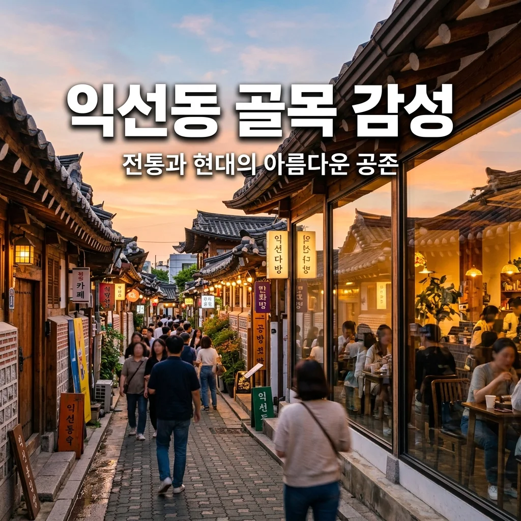 익선동 한옥 골목 여행: 유리창 카페와 처마가 만든 감성 공간 분석